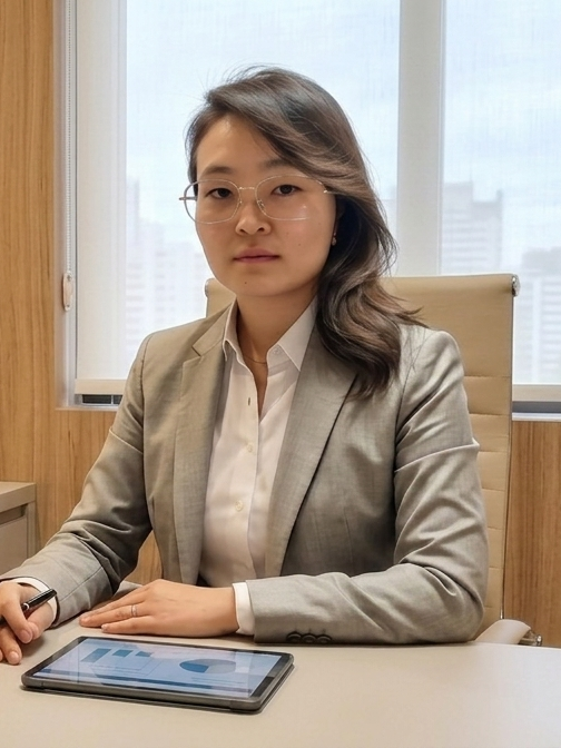 Dra. Nádia Higashi no consultório